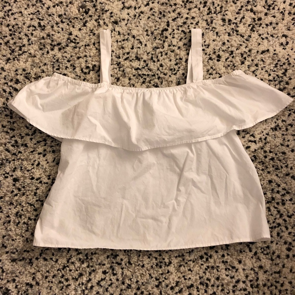 White off the shoulder top